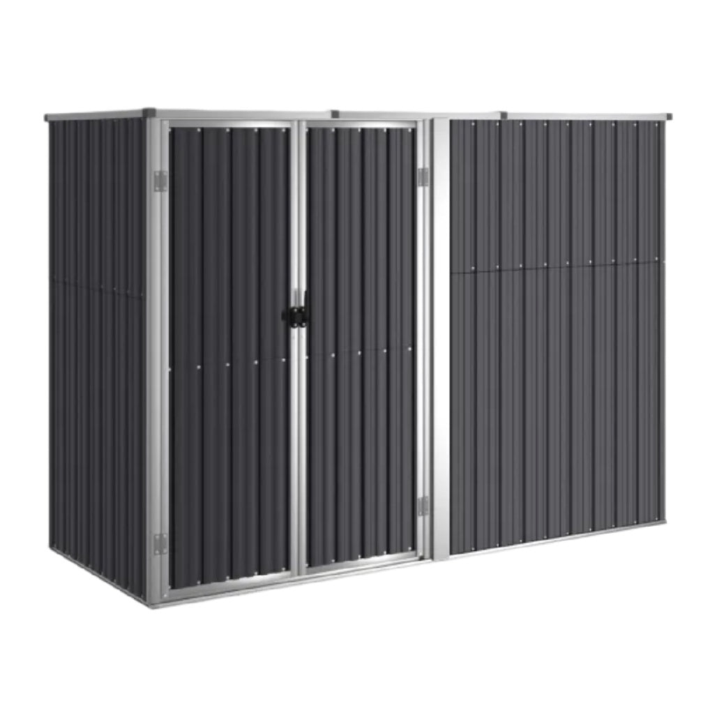 Metal storage shed for outdoor use, made of galvanized steel - 120 x 60 x 90
