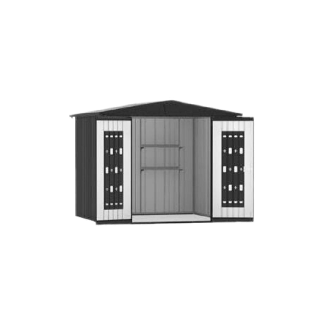 Storage Shed for Outdoor Use in Durable Metal - 200 x 100 x 150