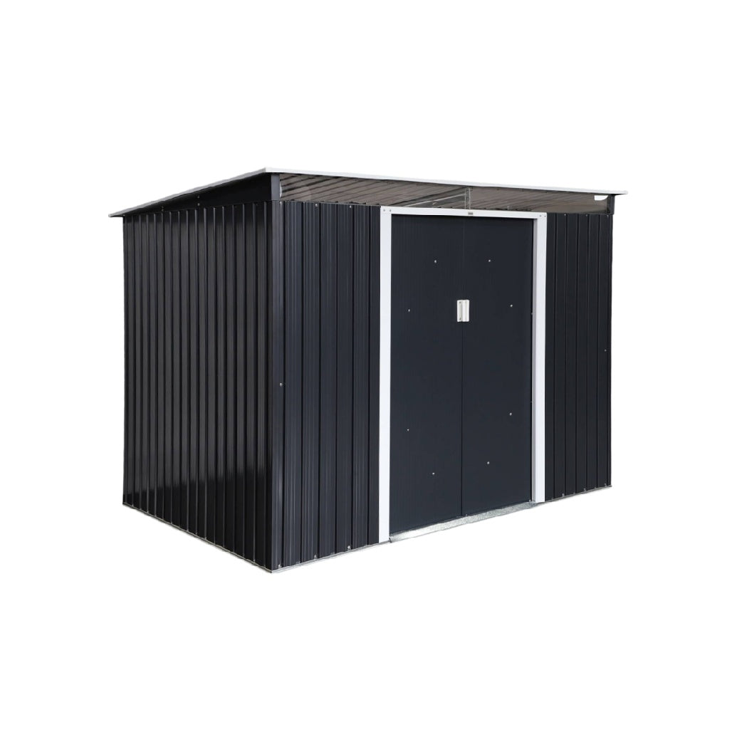 Metal Storage Shed for Outdoor Use with Double Doors - 200 x 150 x 180