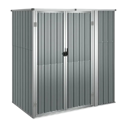 Metal Storage Shed for Outdoor Use - Galvanized Steel - 150 x 100 x 125